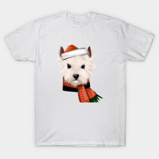 Cute West Highland White Terrier Drawing T-Shirt